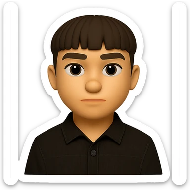 Cut out only the man from the image, preserving the 3d-emoji style without changes. The original style 3d-emoji does not support editing, so use the general style editor while respecting the 3d-emoji look. sticker