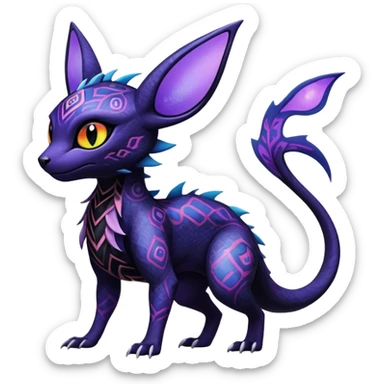 Salandit-Noivern-Umbreon-Espeon-Hybrid (Full body) sticker