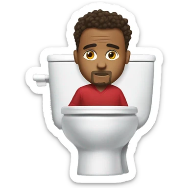 jalen hurts in a toilet sticker