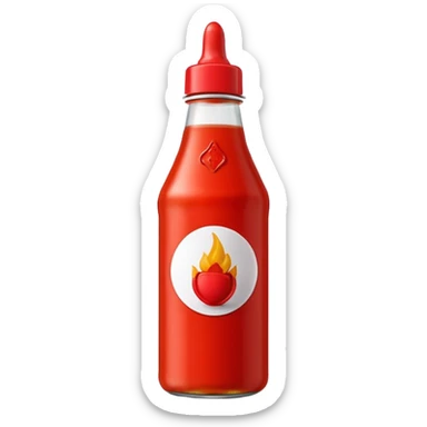 thai sriracha bottle sticker