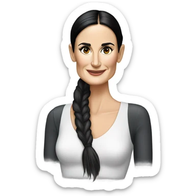Demi Moore realistic sticker
