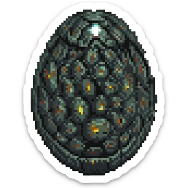 cranial, eye, MRI, SCAN, egg, embryonic, inside of glass egg, dark creature, eerie, otherworldly, crystal egg, tiny embryo. fetoid shape sticker