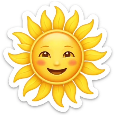Sun saying good morning  sticker