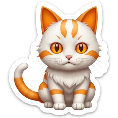 cat defeating death sticker