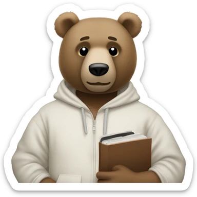 Kanye west bear holding album sticker