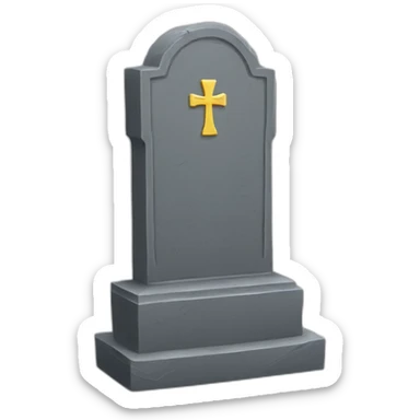 tombstone of the Ukraine sticker
