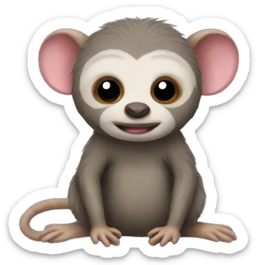 Rat sloth emoji  sticker