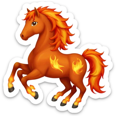 fire horse sticker