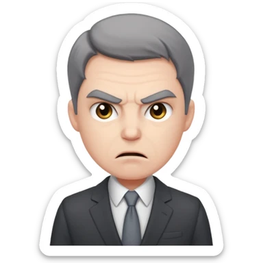 angry business secretary sticker