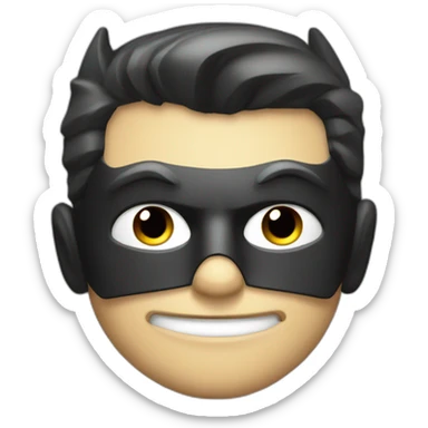 batman face modern comics style sticker