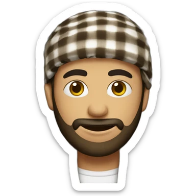 Keffiyeh brown male sticker