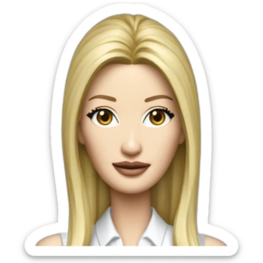 Hyper-realistic slimy ivanka trump tall figurine sticker