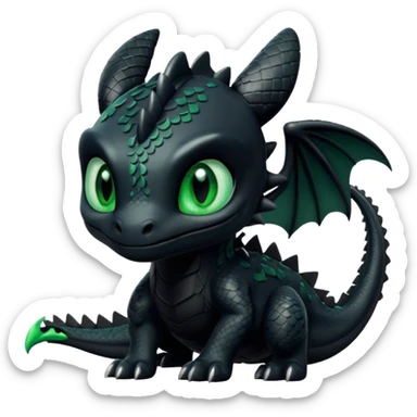 How to train your dragon toothless sticker
