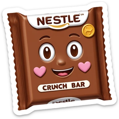 Nestle crunch bar emoji sticker