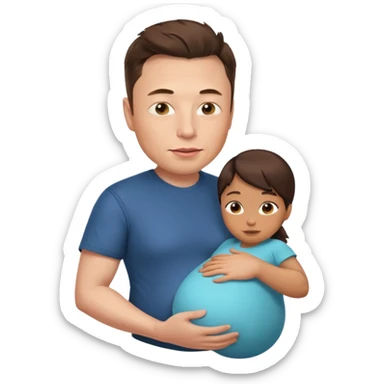 Elon musk pregnant sticker