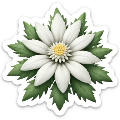 edelweiss realista sticker