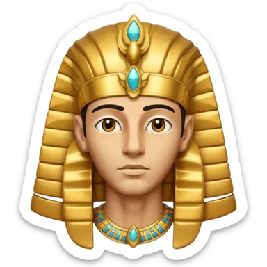 Pharaoh  male face character face only front face

 sticker