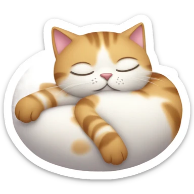 Cat snoring  sticker