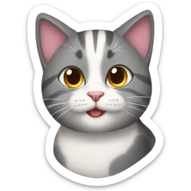 adore cat sticker