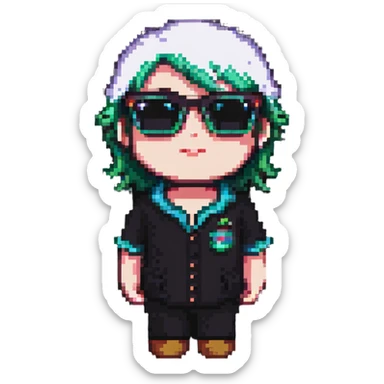 thug sunglasses sticker