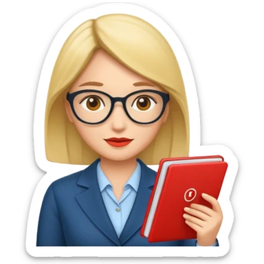 economist woman sticker