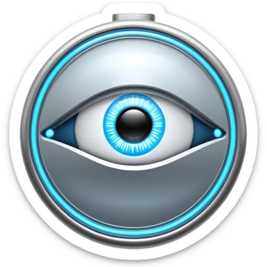 eye car spy case electricity radar health sticker