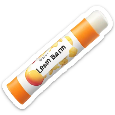 lip balm with label sticker