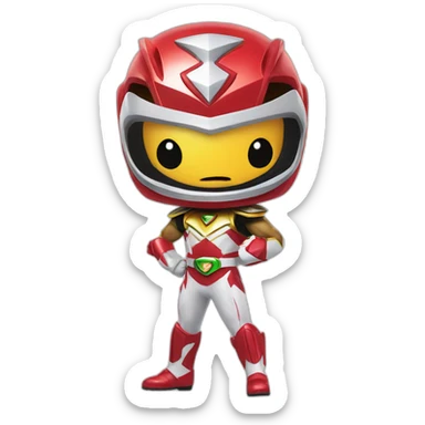 radiant power ranger sticker