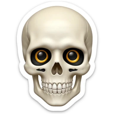 Gojo skeleton sticker