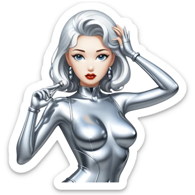 sorayama statue pin up sfw sticker