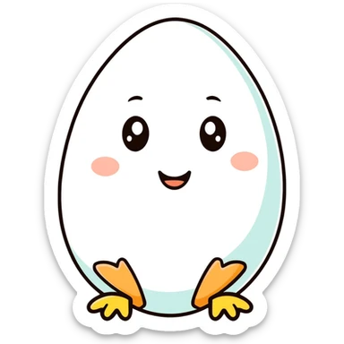Happy egg sticker