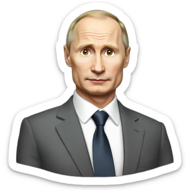 putin's lookalike sticker