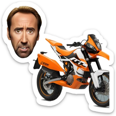 Nic cage KTM bike sticker