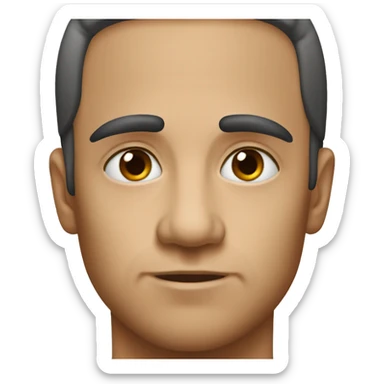 Arched eyebrow sticker