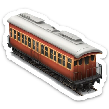 old train carriage  sticker