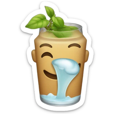 Thirsty emoji sticker