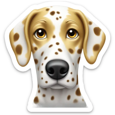 Golden Dalmatian  sticker