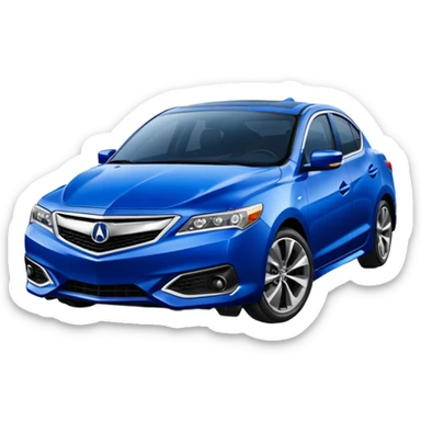 Blue Acura ilx 2023 sticker