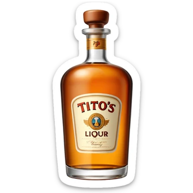 Tito’s liquor bottle sticker