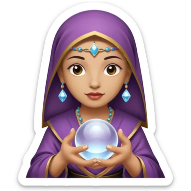 Oráculo con un sola bola de cristal  sticker