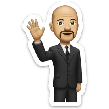 American history x with raised right hand sticker