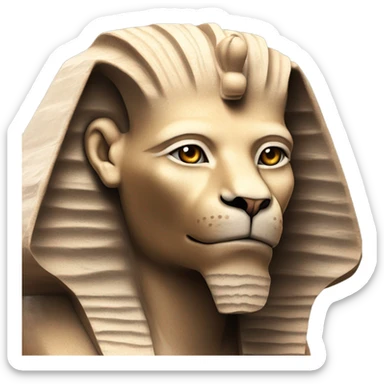 realistic Great Sphinx of Giza sticker