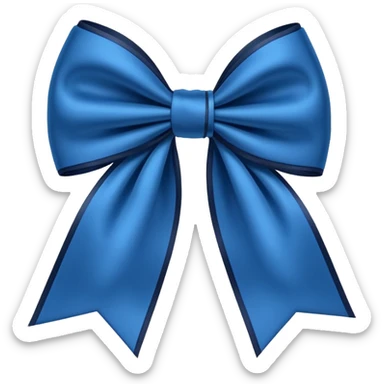 Laço azul marinho sticker