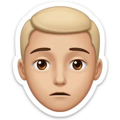 intense emotion or adoration, possibly a combination of sadness and overwhelming affection. sticker