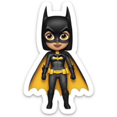 Batman batgirl sticker