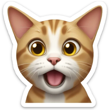 cat surprised sticker