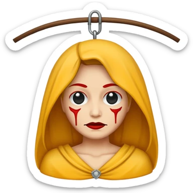 Dead hangwoman sticker