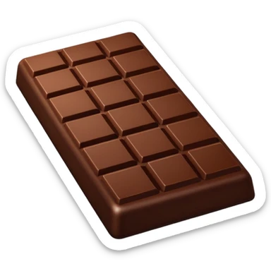 Depict a chocolate as emoji sticker