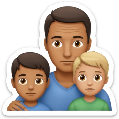 Dad hitting kid with belt sticker