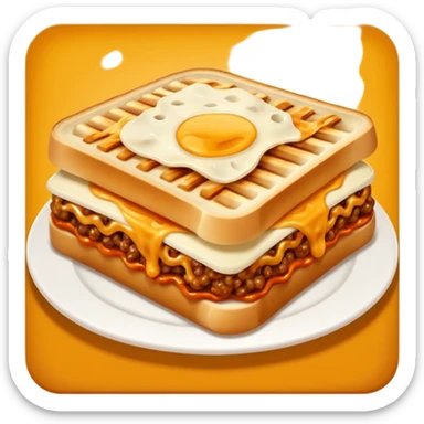 one panini Bolognese with cheese sticker